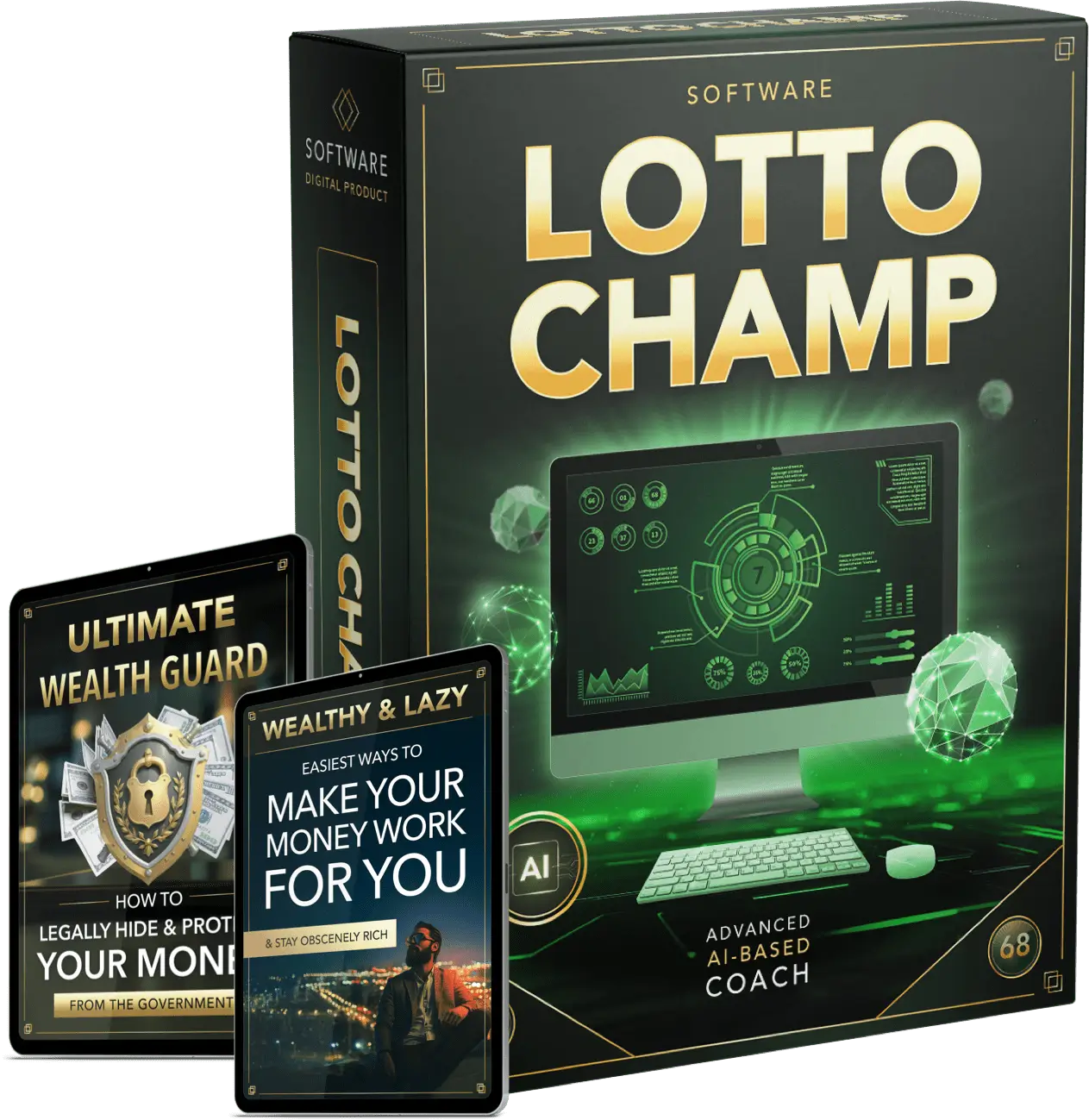 Lotto Champ software package with bonuses — AI-powered lottery prediction system